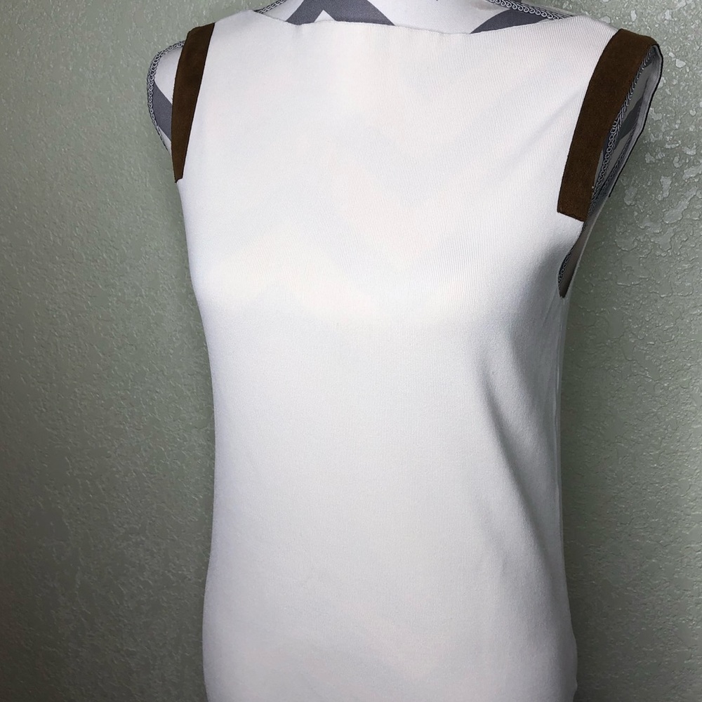 LRL Lauren Ralph Lauren Sleeveless Top Size M NWT - Picture 2 of 7